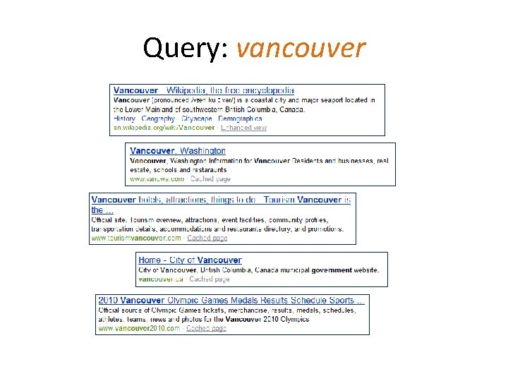 Query: vancouver 