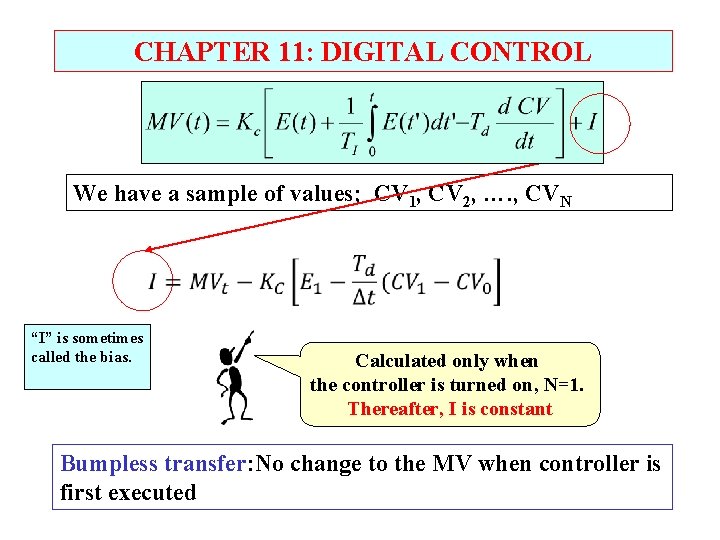 CHAPTER 11: DIGITAL CONTROL We have a sample of values; CV 1, CV 2,