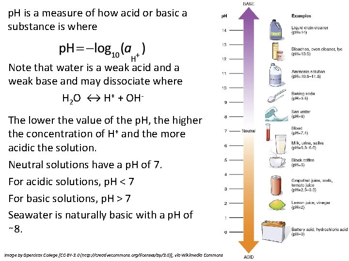 p. H is a measure of how acid or basic a substance is where