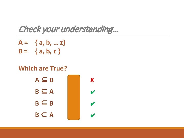 Terminology and Symbols CSCI 432 LECTURE ONE Sets