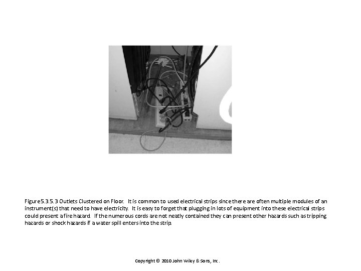 Figure 5. 3 Outlets Clustered on Floor. It is common to used electrical strips