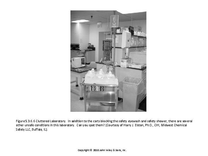 Figure 5. 3. 6. 6 Cluttered Laboratory. In addition to the carts blocking the
