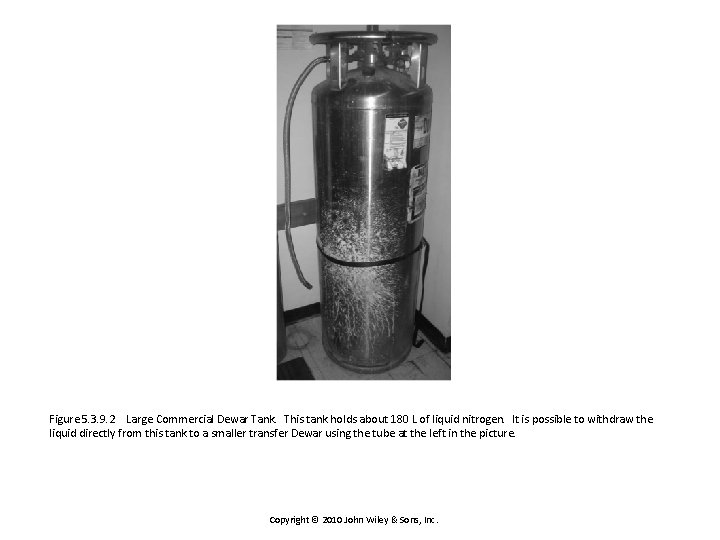 Figure 5. 3. 9. 2 Large Commercial Dewar Tank. This tank holds about 180