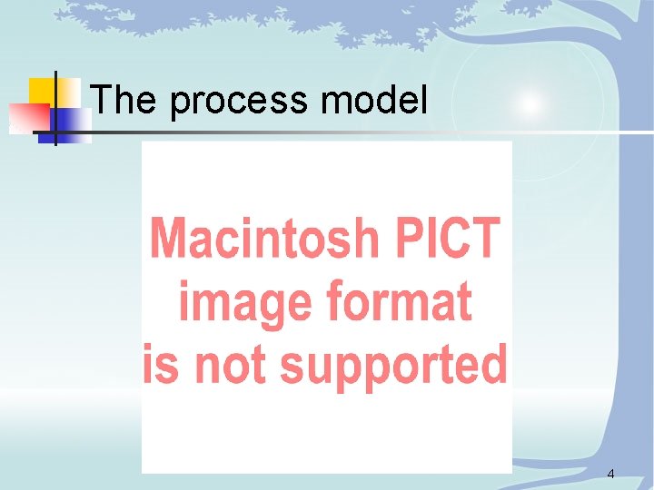 The process model 4 
