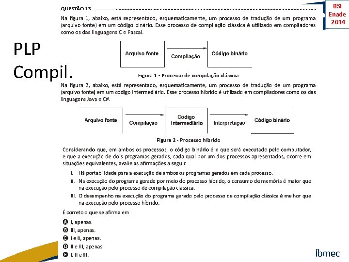 BSI Enade 2014 PLP Compil. 