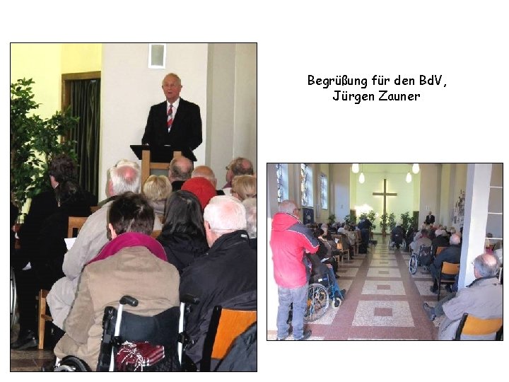 Begrüßung für den Bd. V, Jürgen Zauner 