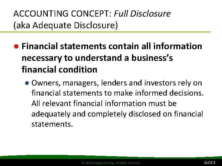 Learning Objectives LO 1 Prepare an income statement