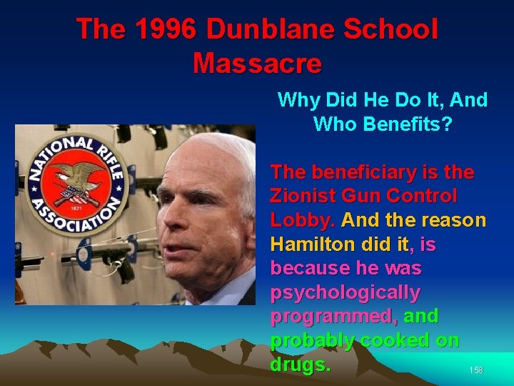 The 1996 Dunblane School Massacre Why Did He Do It, And Who Benefits? The