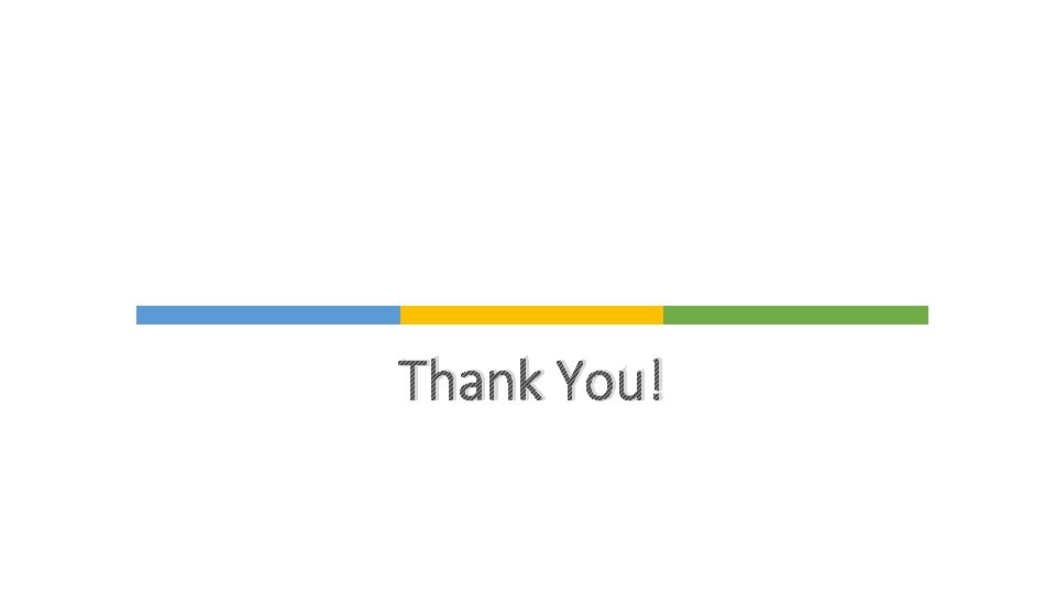 Thank You! Thank You!