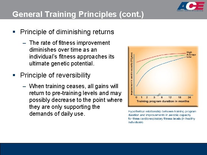 General Training Principles (cont. ) § Principle of diminishing returns – The rate of