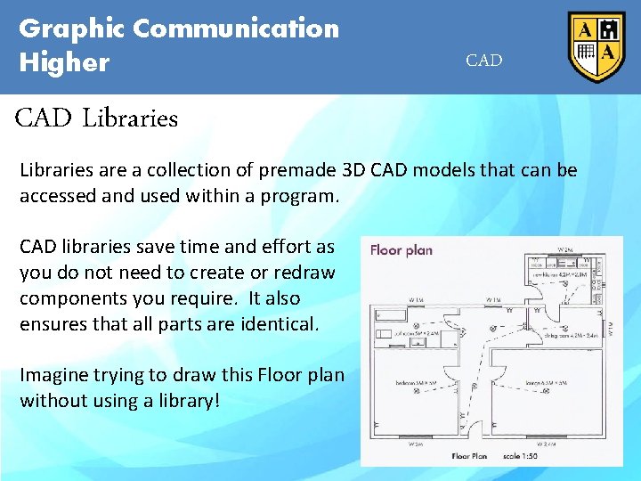 Graphic Communication Higher CAD Libraries are a collection of premade 3 D CAD models