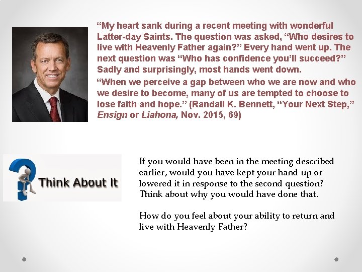 “My heart sank during a recent meeting with wonderful Latter-day Saints. The question was