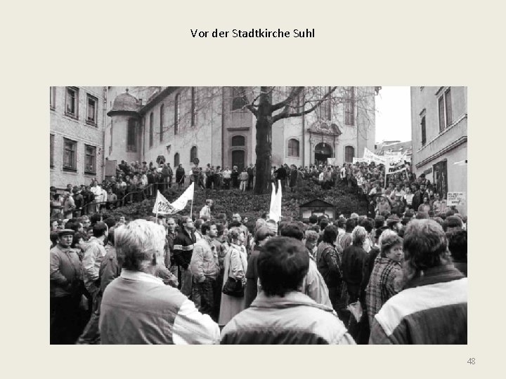 Vor der Stadtkirche Suhl 48 