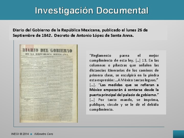 Investigación Documental Diario del Gobierno de la República Mexicana, publicado el lunes 26 de