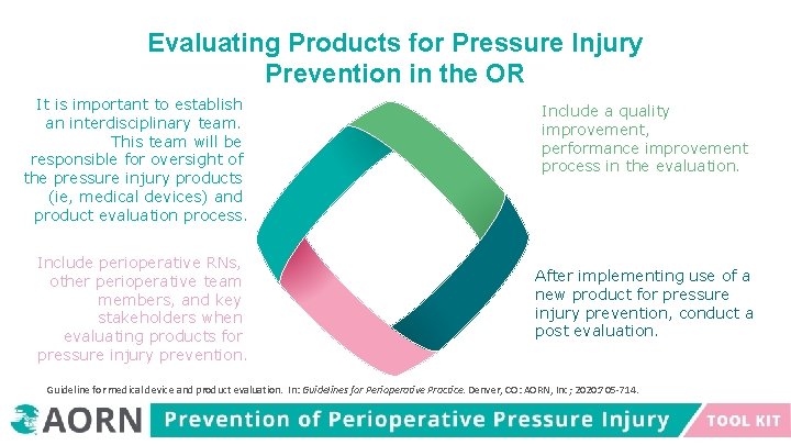 Evaluating Products for Pressure Injury Prevention in the OR It is important to establish