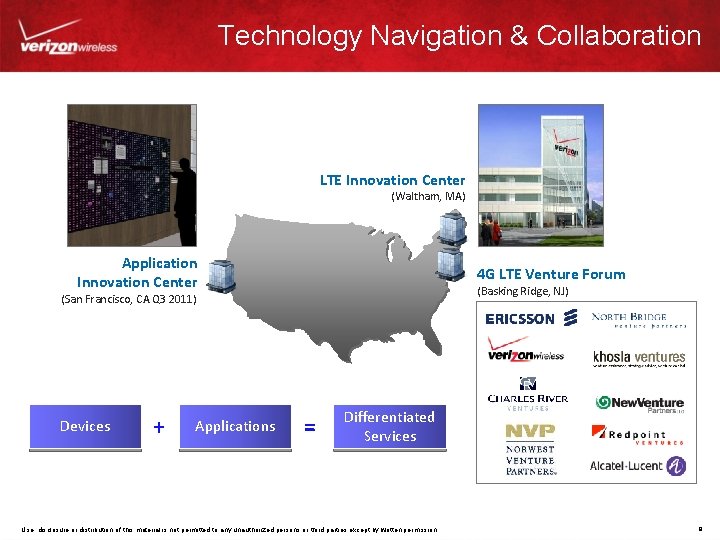 Technology Navigation & Collaboration LTE Innovation Center (Waltham, MA) Application Innovation Center 4 G