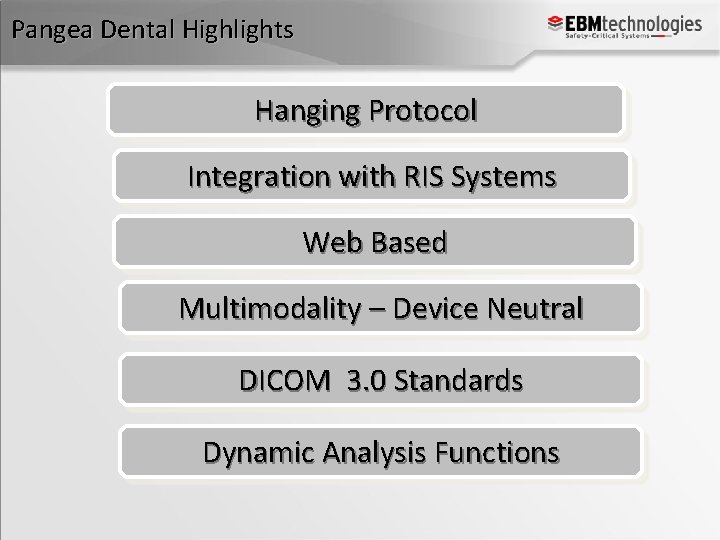 Pangea Dental Highlights Hanging Protocol Integration with RIS Systems Web Based Multimodality – Device