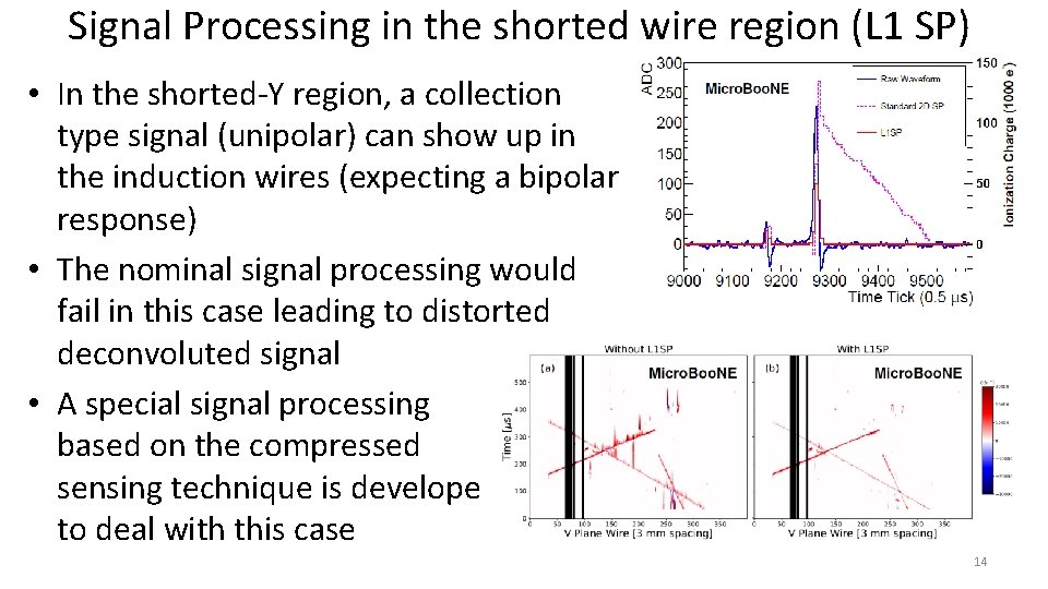 Signal Processing in the shorted wire region (L 1 SP) • In the shorted-Y