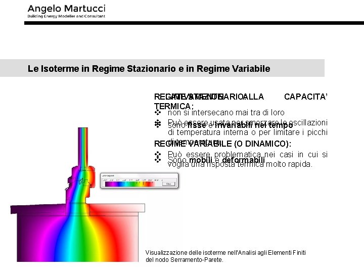 Le Isoterme in Regime Stazionario e in Regime Variabile REGIME STAZIONARIO: ALLA RELATIVAMENTE CAPACITA’