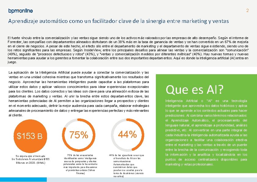 2 Aprendizaje automático como un facilitador clave de la sinergia entre marketing y ventas