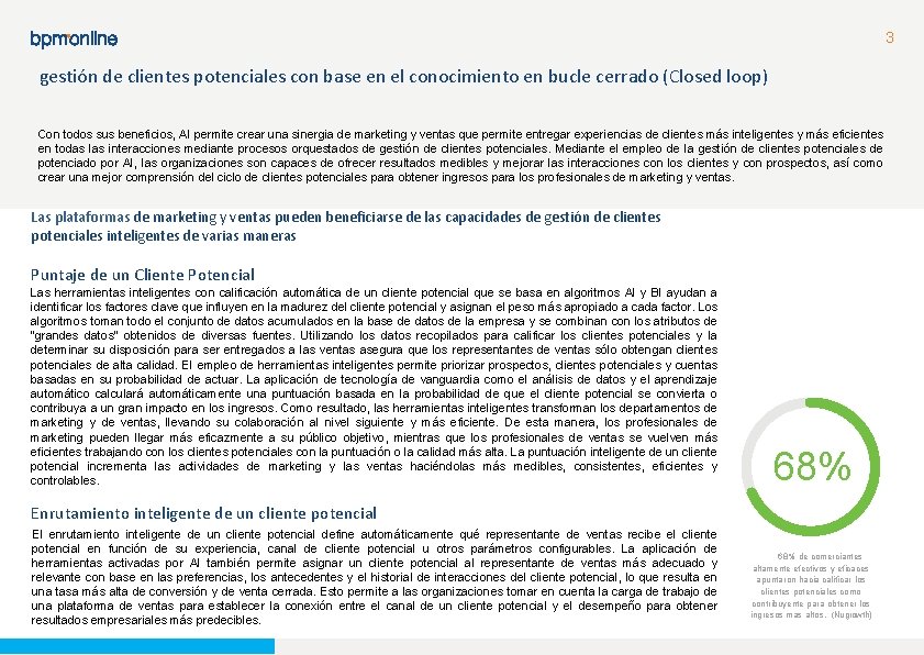 3 gestión de clientes potenciales con base en el conocimiento en bucle cerrado (Closed