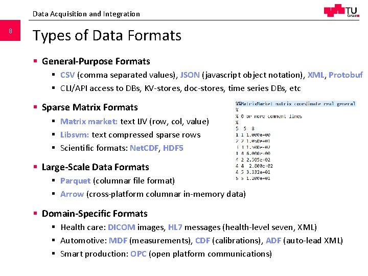1 SCIENCE PASSION TECHNOLOGY Architecture of ML Systems