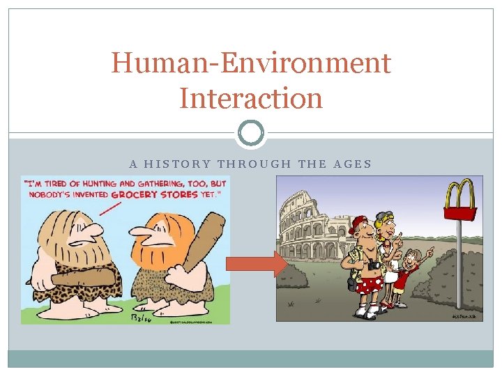 Human-Environment Interaction A HISTORY THROUGH THE AGES 