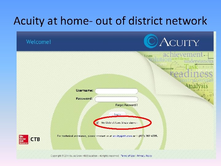 Acuity at home- out of district network Acuity at home- out of district network