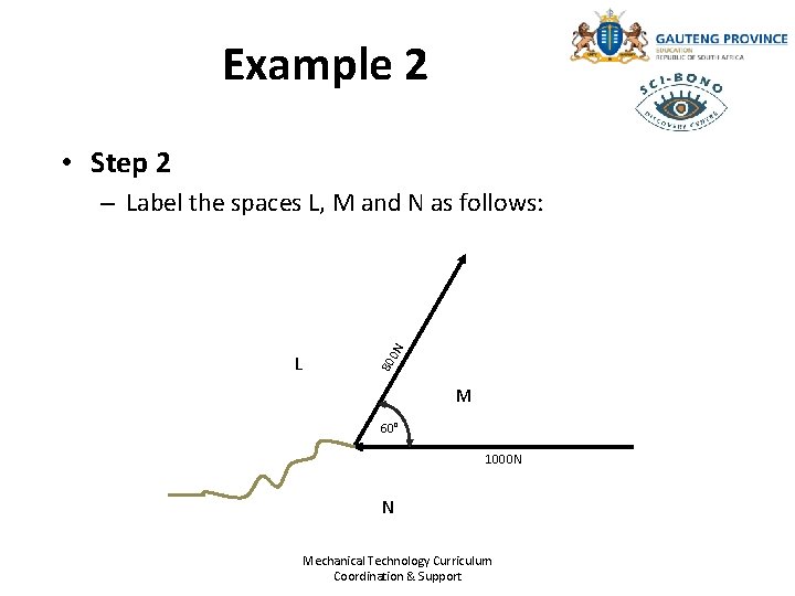 Example 2 • Step 2 80 L 0 N – Label the spaces L,