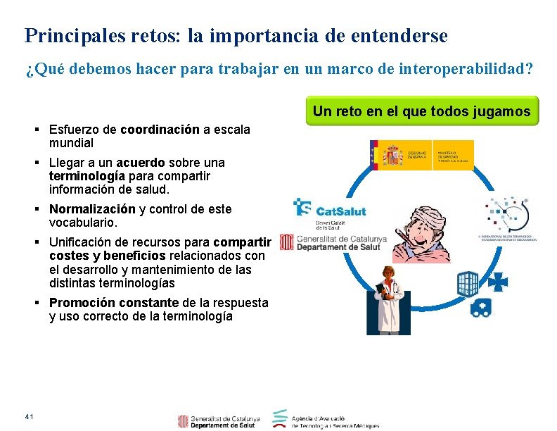 Principales retos: la importancia de entenderse ¿Qué debemos hacer para trabajar en un marco