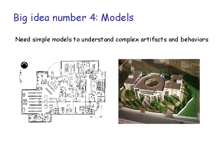 Big idea number 4: Models Need simple models to understand complex artifacts and behaviors