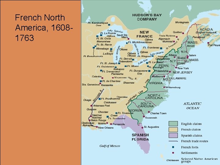 French North America, 16081763 