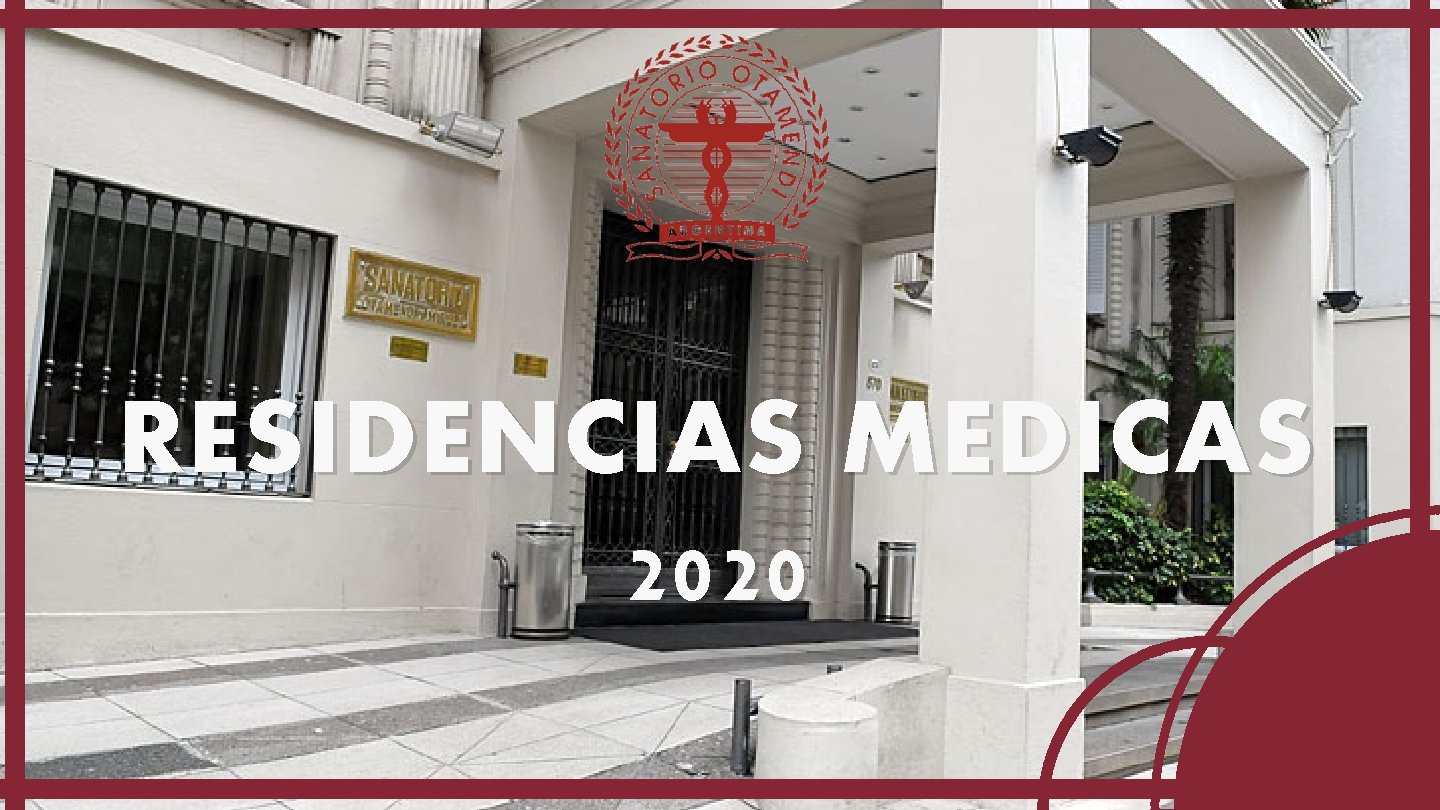 RESIDENCIAS MEDICAS 2020 