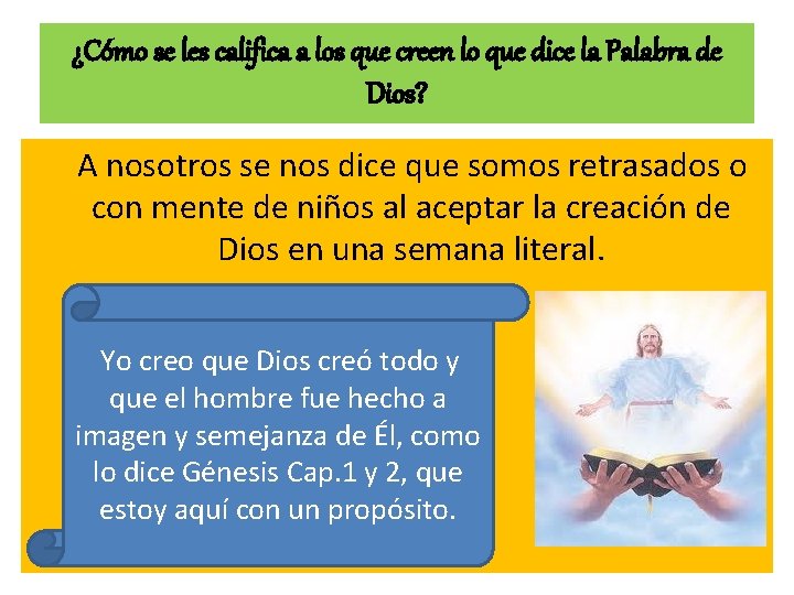 ¿Cómo se les califica a los que creen lo que dice la Palabra de ¿Cómo se les califica a los que creen lo que dice la Palabra de