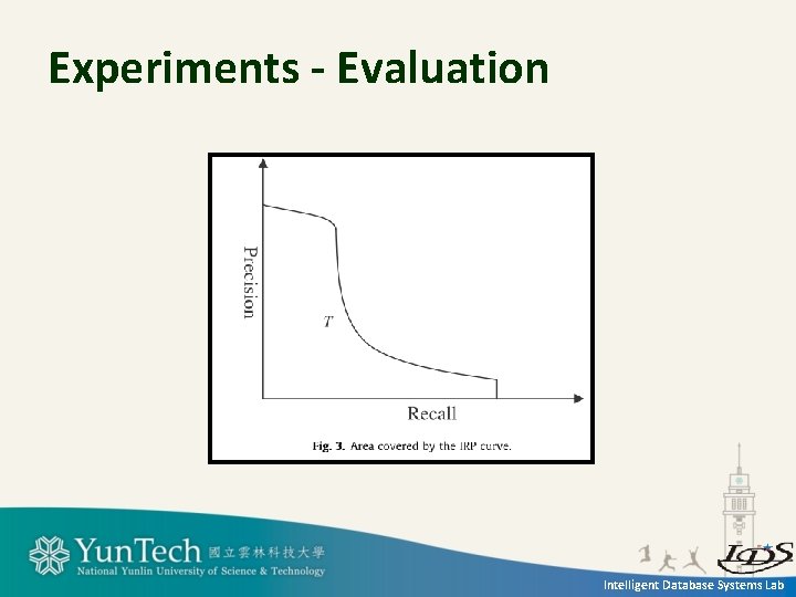 Experiments - Evaluation Intelligent Database Systems Lab 