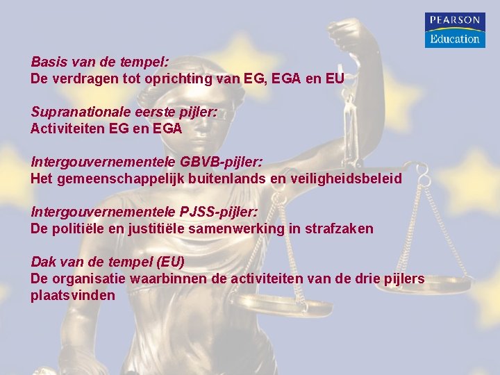 Basis van de tempel: De verdragen tot oprichting van EG, EGA en EU Supranationale