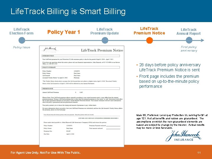 Life. Track Billing is Smart Billing Life. Track Election Form Policy Issue Policy Year