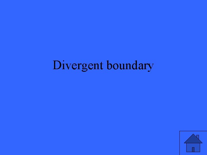 Divergent boundary 