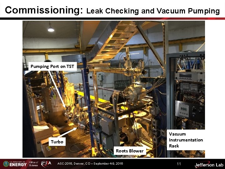 Commissioning: Leak Checking and Vacuum Pumping Port on TST Turbo Roots Blower ASC-2016, Denver,