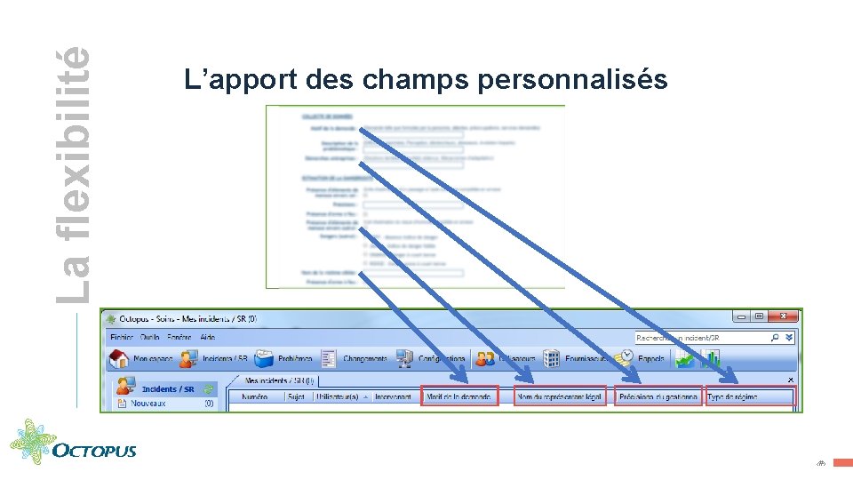 La flexibilité L’apport des champs personnalisés 13 ‹#› 