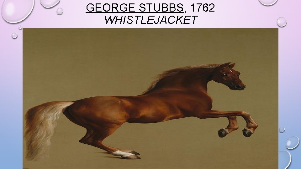 GEORGE STUBBS, 1762 WHISTLEJACKET 