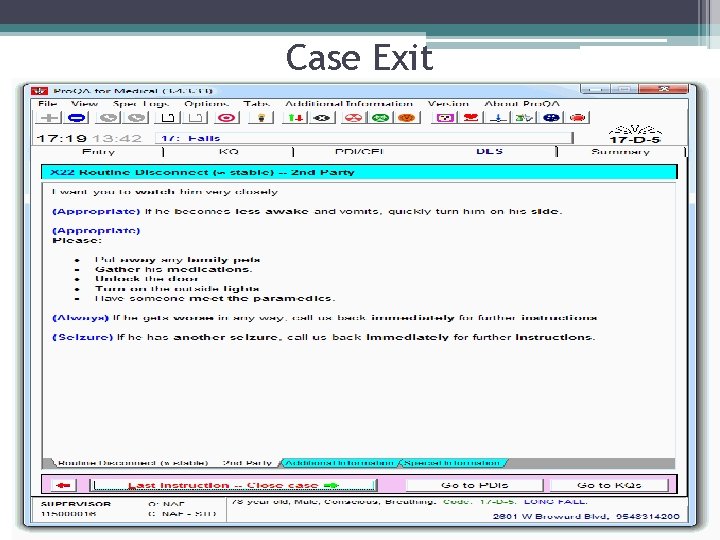 Case Exit 