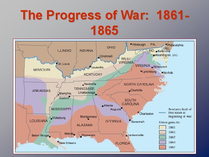 The Progress of War: 18611865 