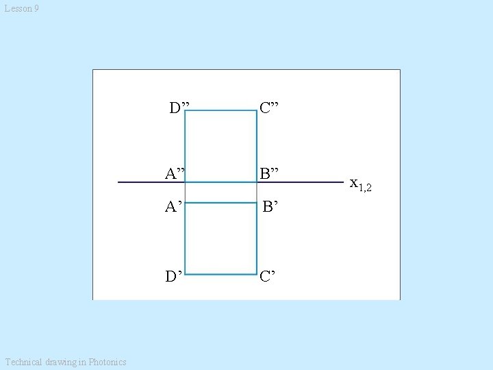 Lesson 9 Technical drawing in Photonics D” C” A” B” A’ B’ D’ C’