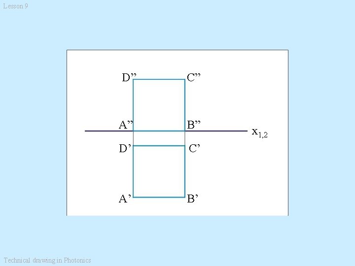 Lesson 9 Technical drawing in Photonics D” C” A” B” D’ C’ A’ B’