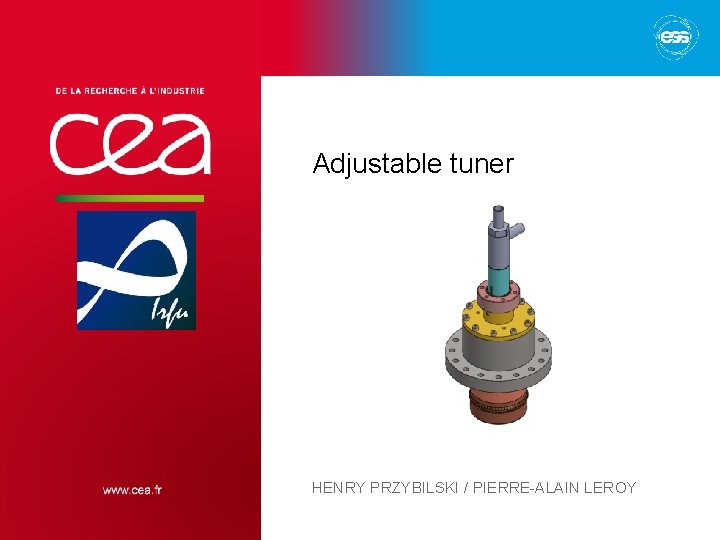 Adjustable tuner HENRY PRZYBILSKI / PIERRE-ALAIN LEROY 