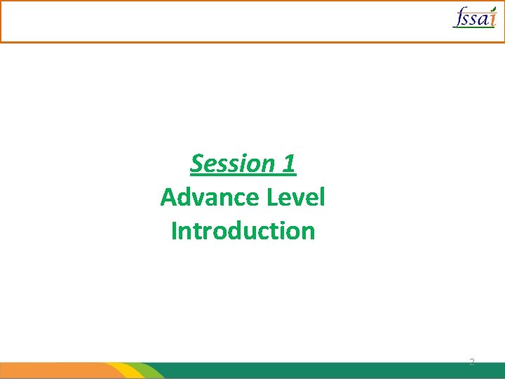 Session 1 Advance Level Introduction 2 