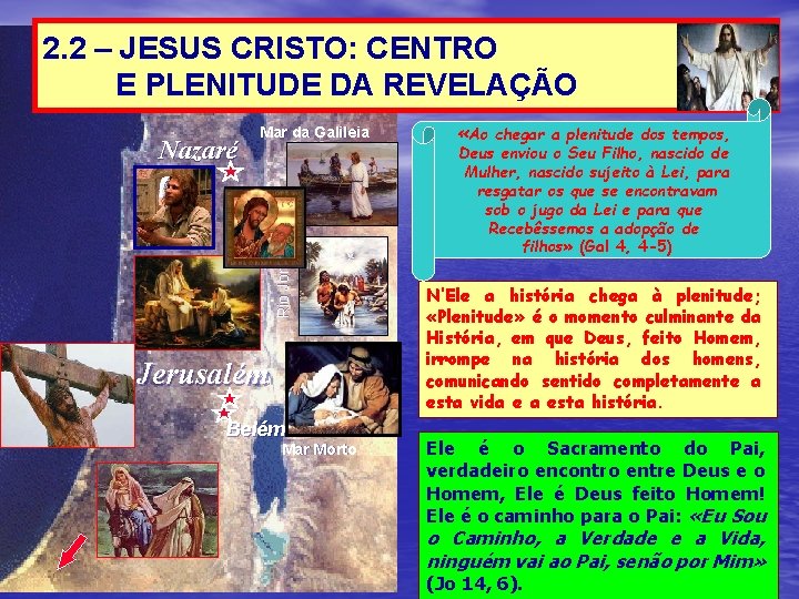 2. 2 – JESUS CRISTO: CENTRO E PLENITUDE DA REVELAÇÃO Rio Jordão Nazaré Mar 2. 2 – JESUS CRISTO: CENTRO E PLENITUDE DA REVELAÇÃO Rio Jordão Nazaré Mar