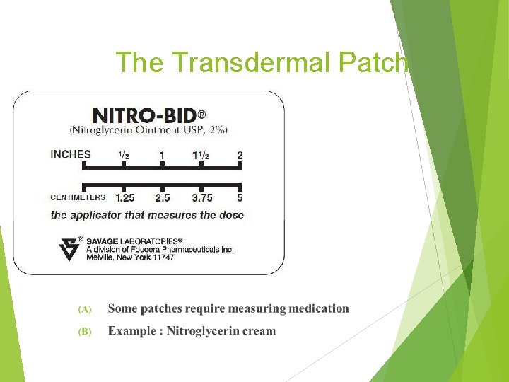 The Transdermal Patch 