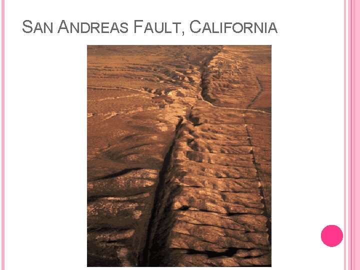 SAN ANDREAS FAULT, CALIFORNIA 